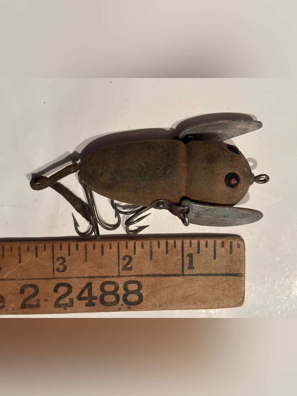 Vintage Early Heddon Crazy Crawler Mouse Fishing Lure
